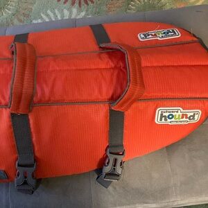 Dog life jacket- Outward hound dog. Bright orange large sturdy